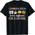 100% Cotton Communication Different Everyone Speech Therapy