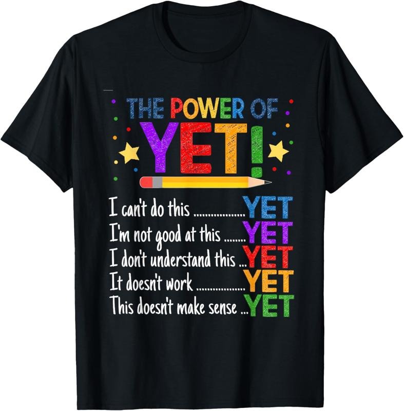 100% Cotton Growth Mindset Teacher Kindness Power Yet Inspirational