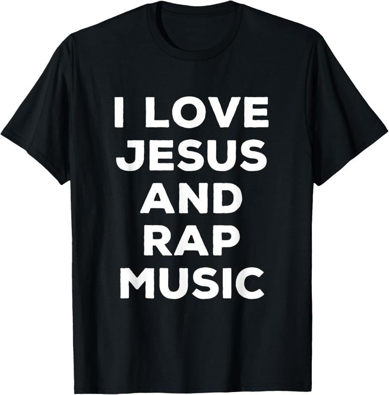100% Cotton I Love Jesus Rap Music Funny Religious Faith