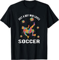 100% Cotton Just Boy Who Loves Soccer
