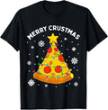 100% Cotton Merry Crustmas Pizza Tree Xmas