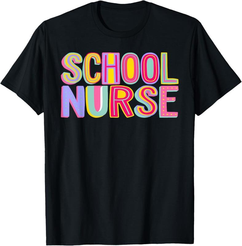 100% Cotton Retro School Nurse Nursing Groovy Nurse Retro Pink Nurse