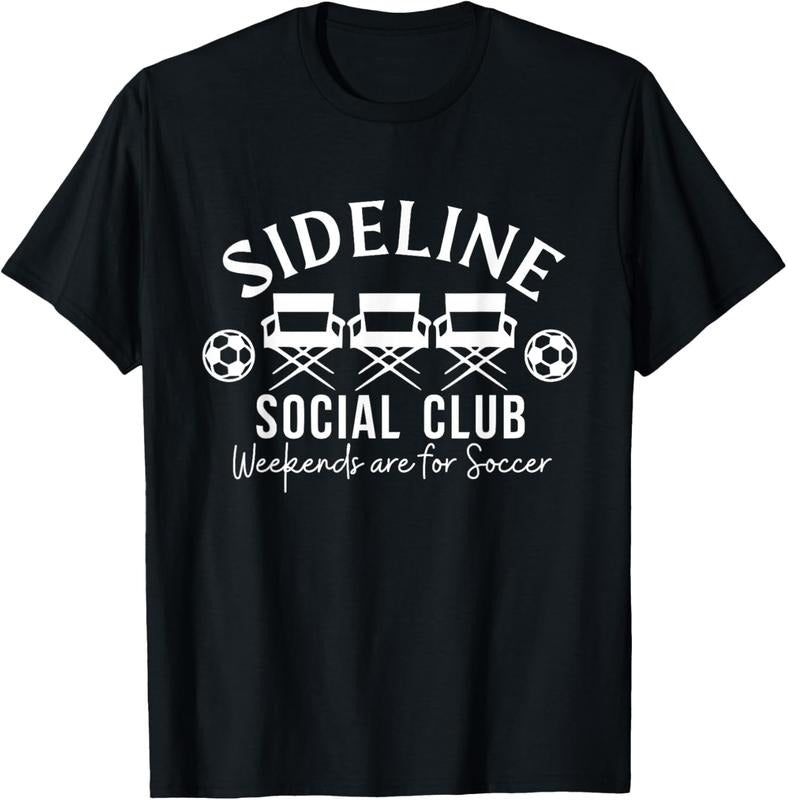 100% Cotton Soccer Mom Dad Sideline Social Club Matching Soccer Family
