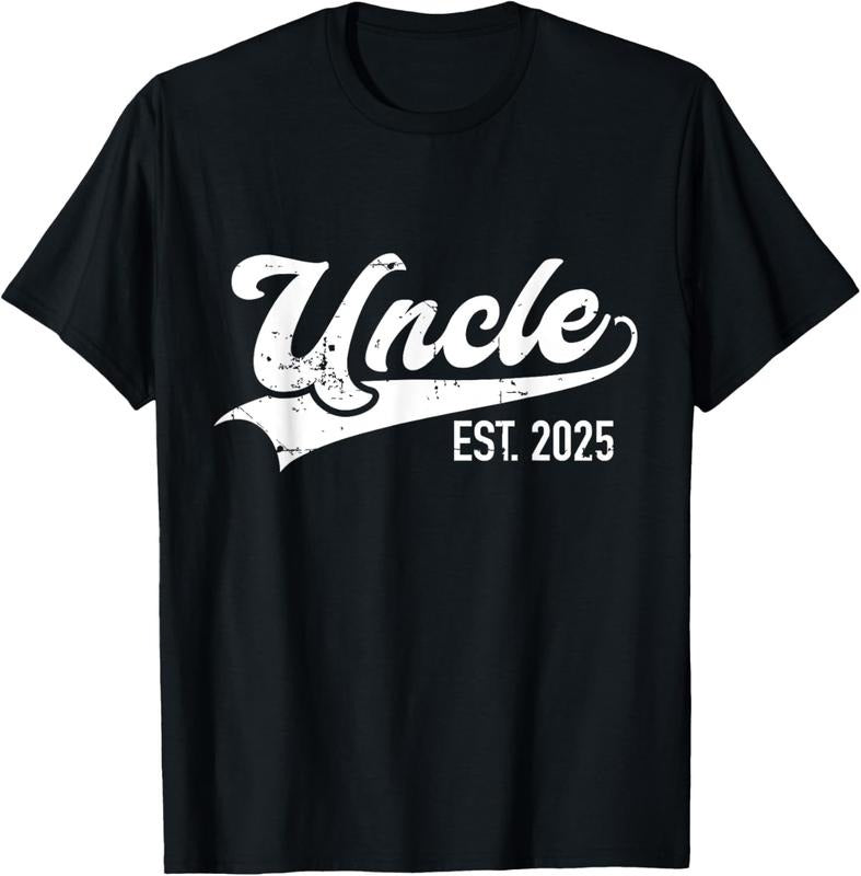 100% Cotton Uncle Est. 2025 Pregnancy Announcement