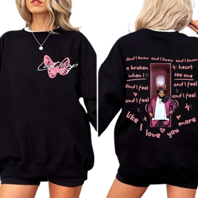2 Sided Rod Wave New Song Lyrics Shirts RW New Album Official Concert Fabric