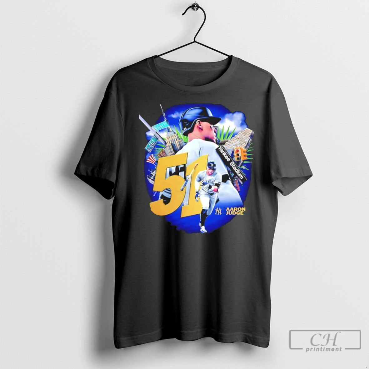 Aaron Judge 51 Homers On The Season Yankees Stadium T Shirts