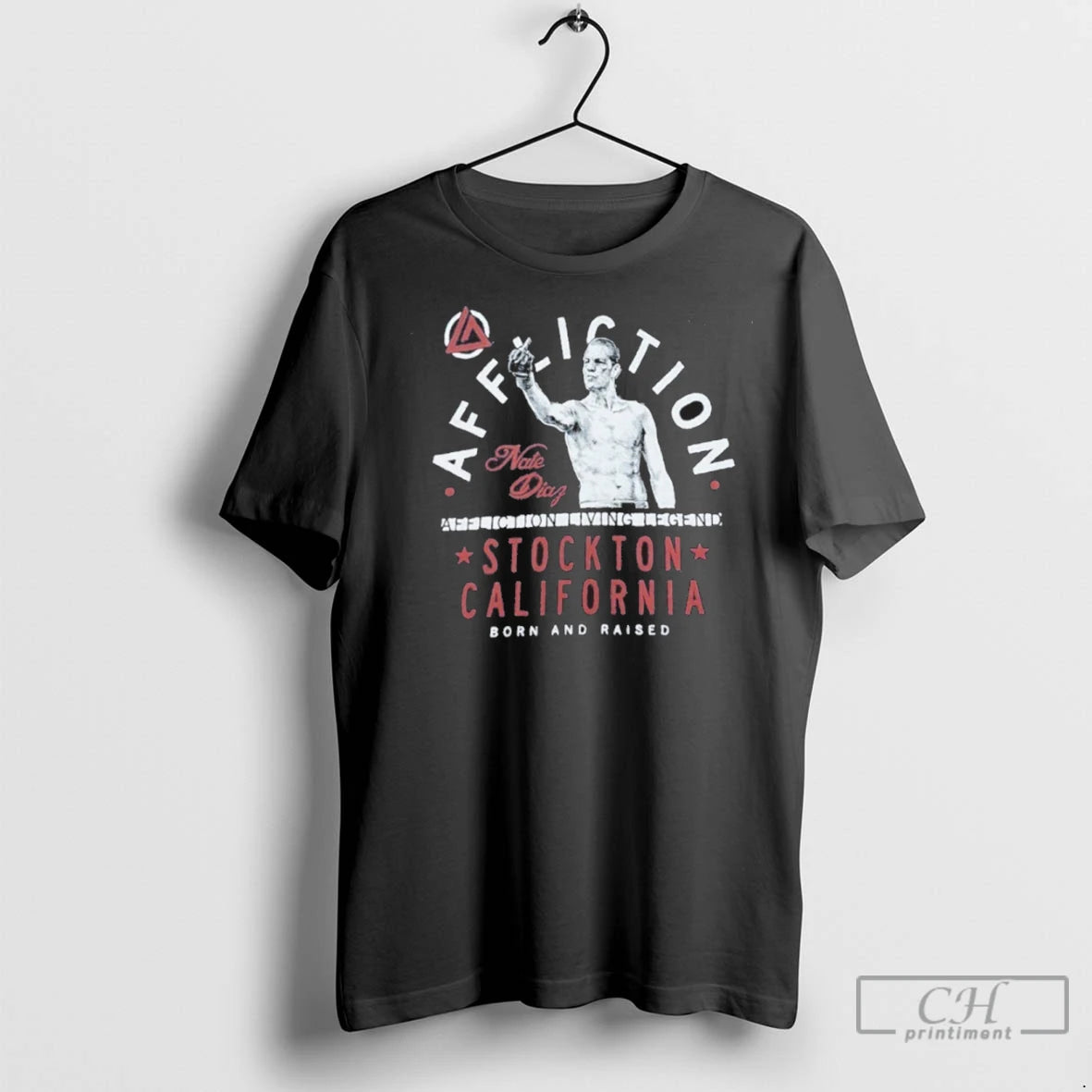 Affliction Stockton California Born And Raised T Shirts