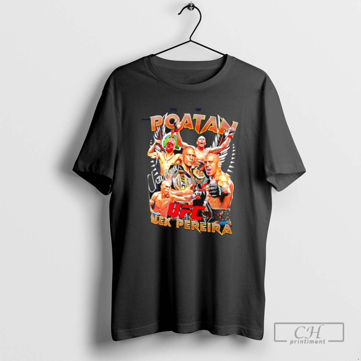 Alex Pereira Quasar Ufc Chama Graphic T Shirts