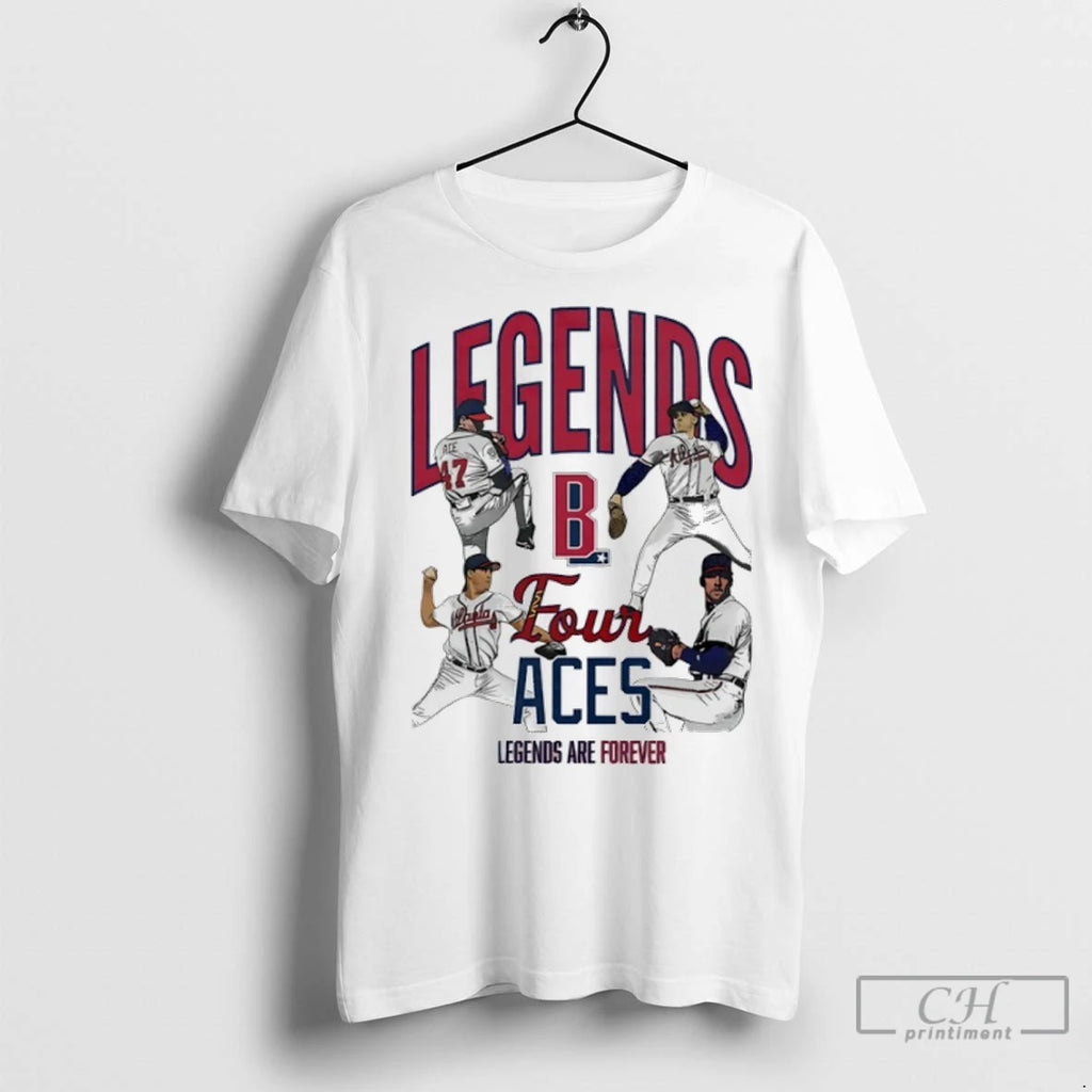 Atlanta Braves The Four Aces Legends Are Forever T Shirts
