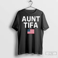 Aunt Tifa American Flag Long Sleve T Shirts