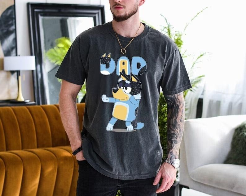 Bluey Bandit Dad Shirt Cool Dad Club Shirt Bluey Dad Shirt Bluey Bingo Family Shirt Bluey Family Shirt Dad Bluey Shirt