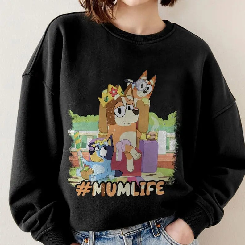 Bluey Mum Life Bluey Cool Mom Club Shirt Bluey Chilli Heeler Shirt Bluey Mom Shirt Bluey Mum My Mom Era