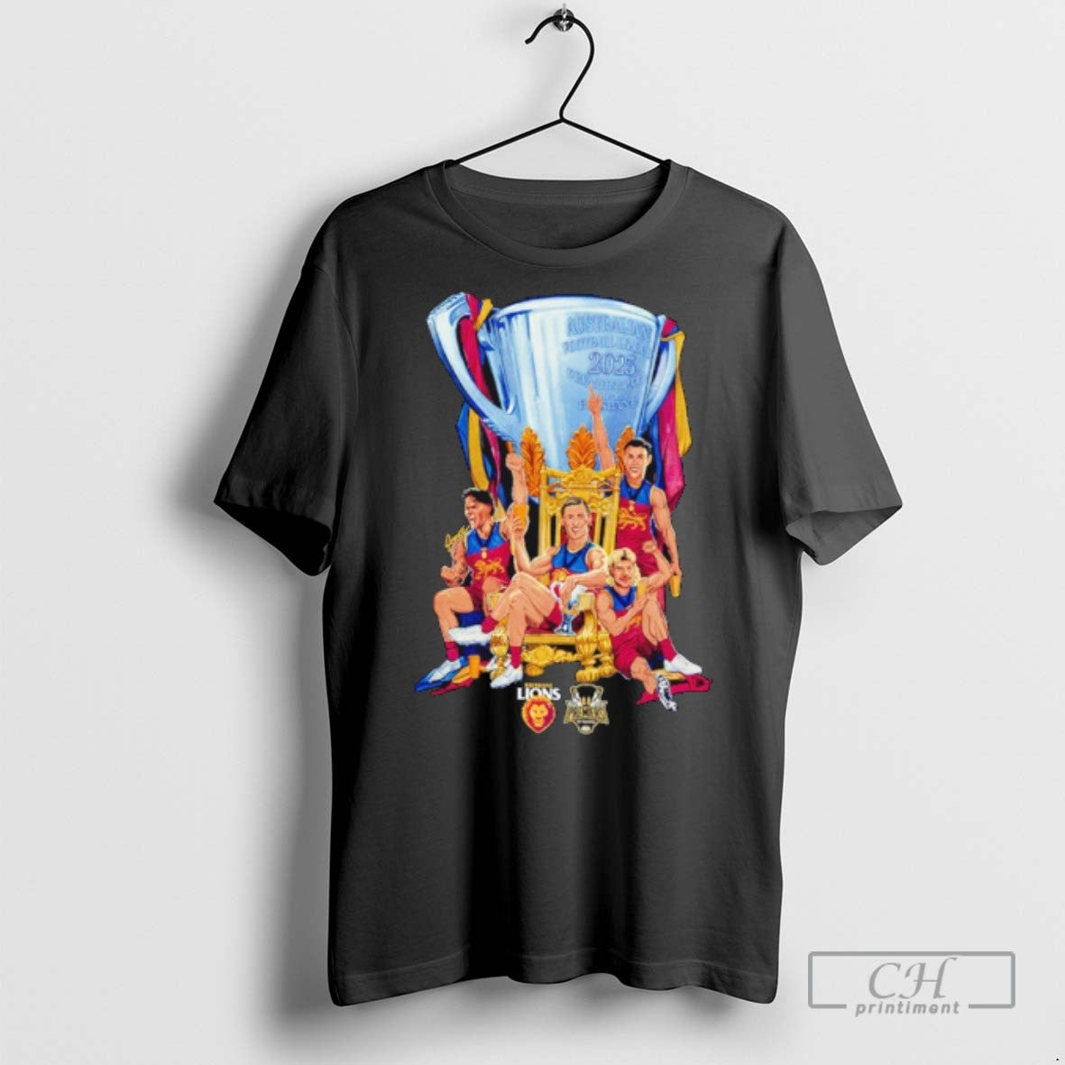 Brisbane Lions 2025 Afl Premiers Grange Cup T Shirts