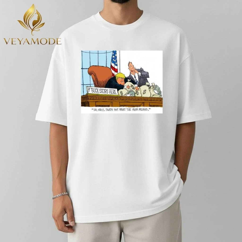 Buck stops here Trump tee Unisex , , , Long Sleeve Tee