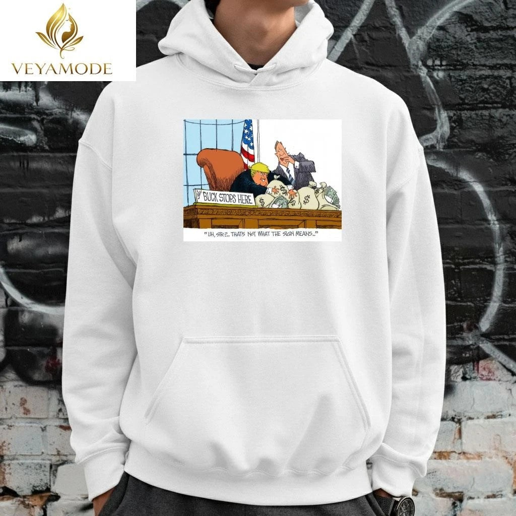 Buck stops here Trump tee Unisex , , , Long Sleeve Tee