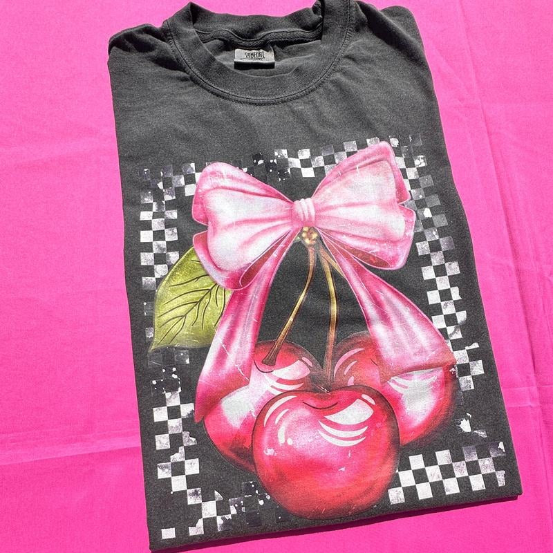 Cherries & Bows Comfort Colors