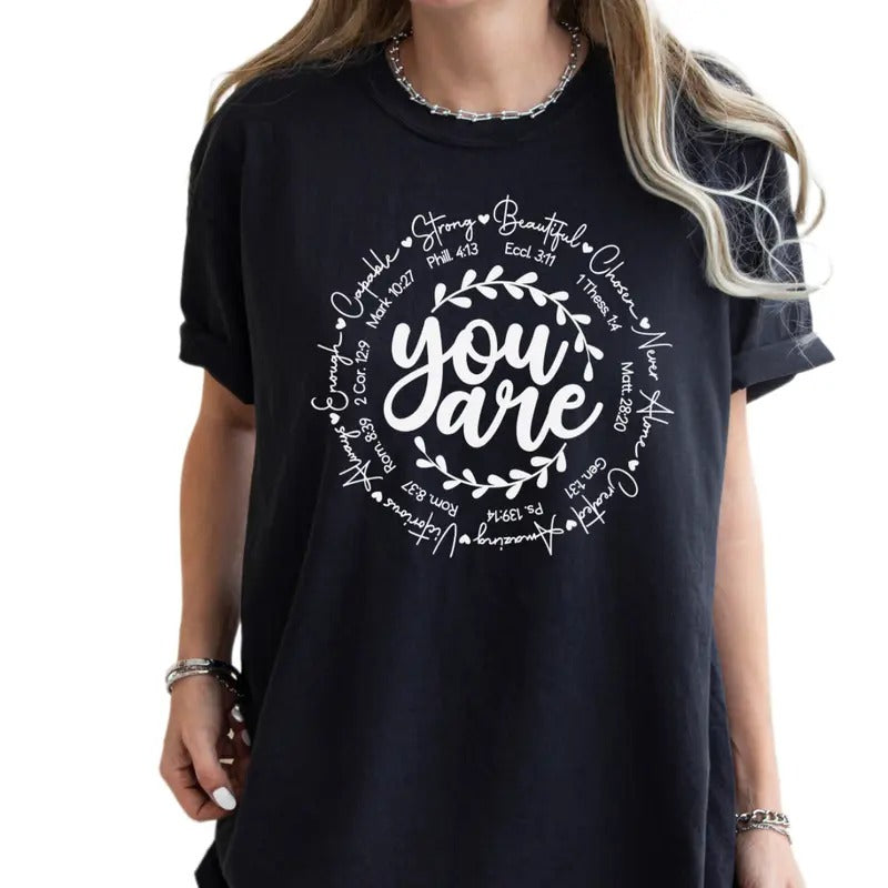 Christian Christian Religious Shirt You Are Inspiration Shirt Bible Verse Shirt Faith Shirt Christian Him Short Sleeve Shirt