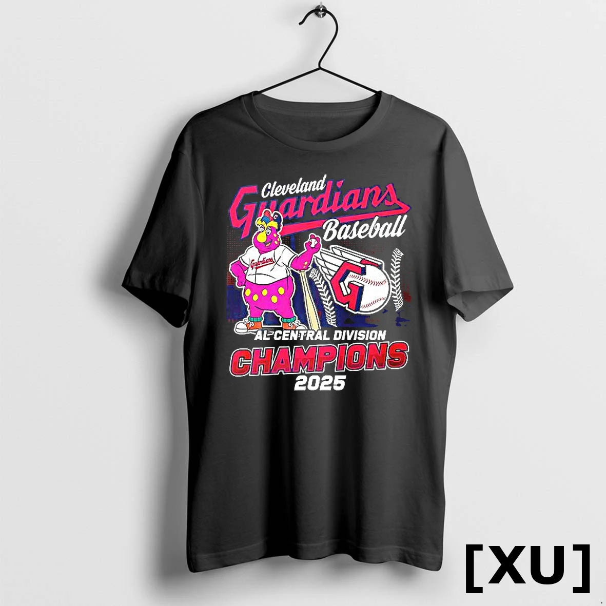 Cleveland Guardians Baseball Al Central Division Champions 2025 Mascot Tshirts Sweater