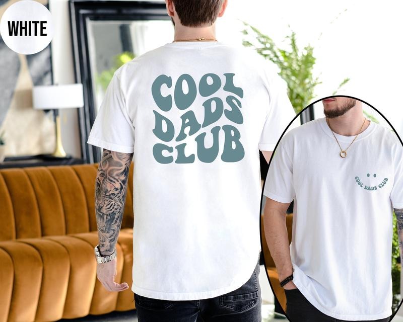 Cool Dads Club Shirt Front Back Printed Cool Dad Club Dad Dad Funny Dad
