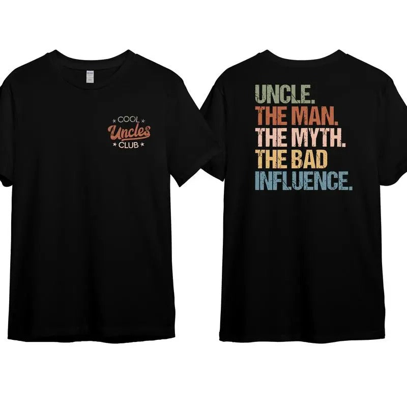 Cool Uncles Club Funny 2 Sides Cotton Ideal Top Menswear