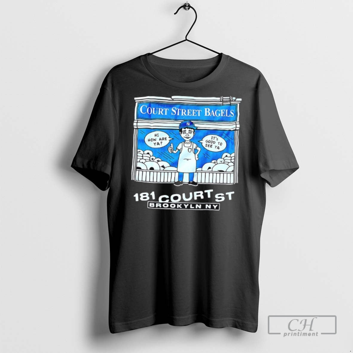 Court Street Bagels 181 Court St Brookyln Ny T Shirts