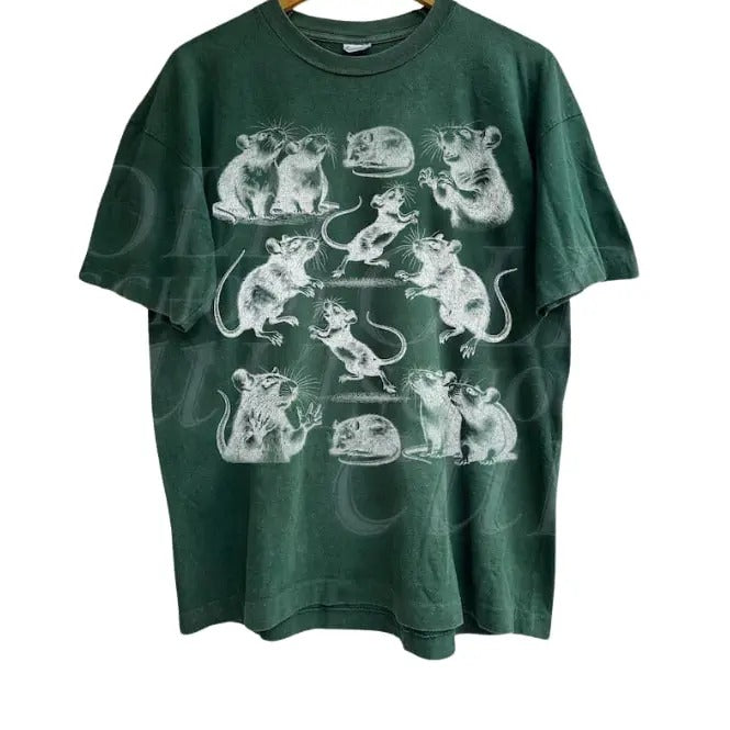 Crazy Rats Vintage 90s Retro Medieval Rat Gothic Grunge Horror Funny Rats Dark Academia Shirt Rat Meme Shirts Vintage Unhinged Shirts Vintage
