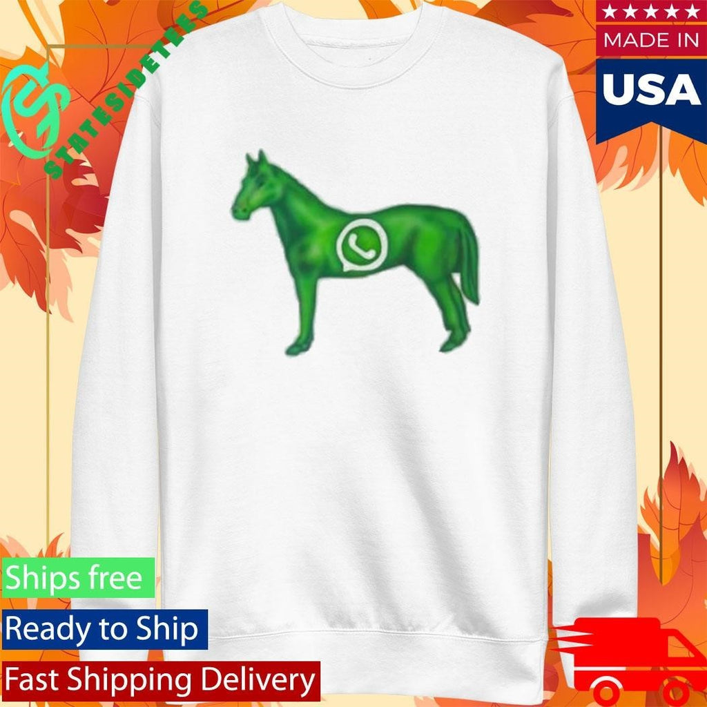 Eiido Green Horse Shirt Unisex , , , Long Sleeve Tee