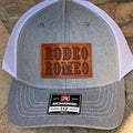 Engraved Leather Hat Patch Rodeo Romeo Hat Custom Rodeo Romeo Patch. Snapback Hat Child Cap