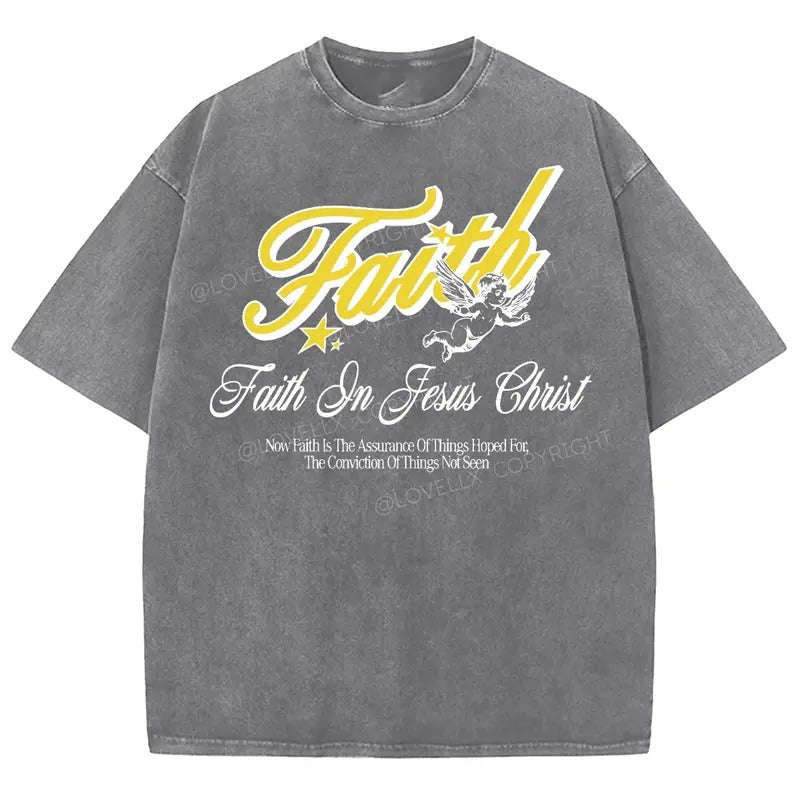 Faith Washed Christian Christian Jesus Vintage 90s Cotton Top Mineral Colorstyle{N002}3