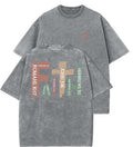 Faith Washed Christian Vintage 90s Top Womenswear Cotton