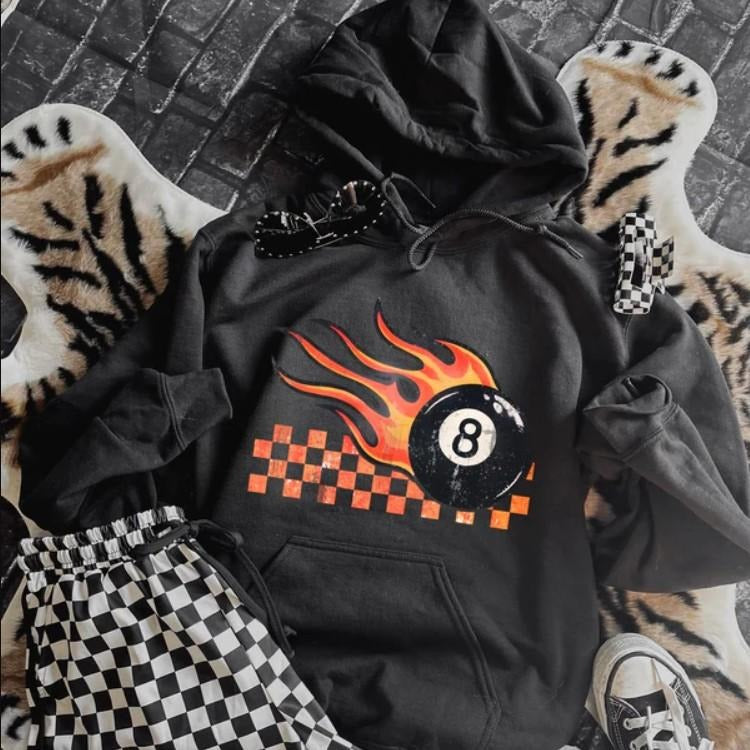 Flaming 8Ball Western Outfits Western Tops Rodeo Cowgirl Outfits Country Concert Outfits Shirt