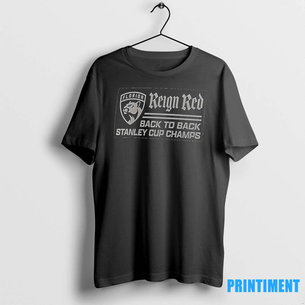 Florida Panthers Back To Back Stanley Cup Champions Reign Red Tshirts Sweater