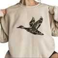 Flying Mallard Duck Camo Hunting Season 2025 National Hunting Day Cotton Womenswear