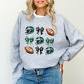 Football Coquette Bow Game Day Retro Football Team Football Lover