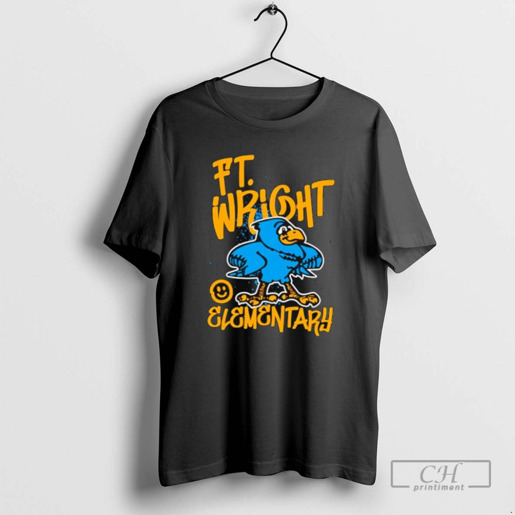 Ft Wright Elementary Smiley Graffiti Bird T Shirts