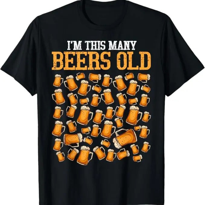 Funny Shirts Funny 50 Year Old Beer Drinking Gag 50th Menswear Top