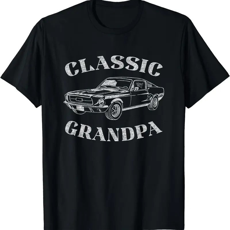 Funny Grandpa Classic Car