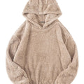 Fuzzy Long Sleeve Cute Teddy Bear Hooded