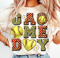 Game Day Softball Mama Coquette Retro Softball