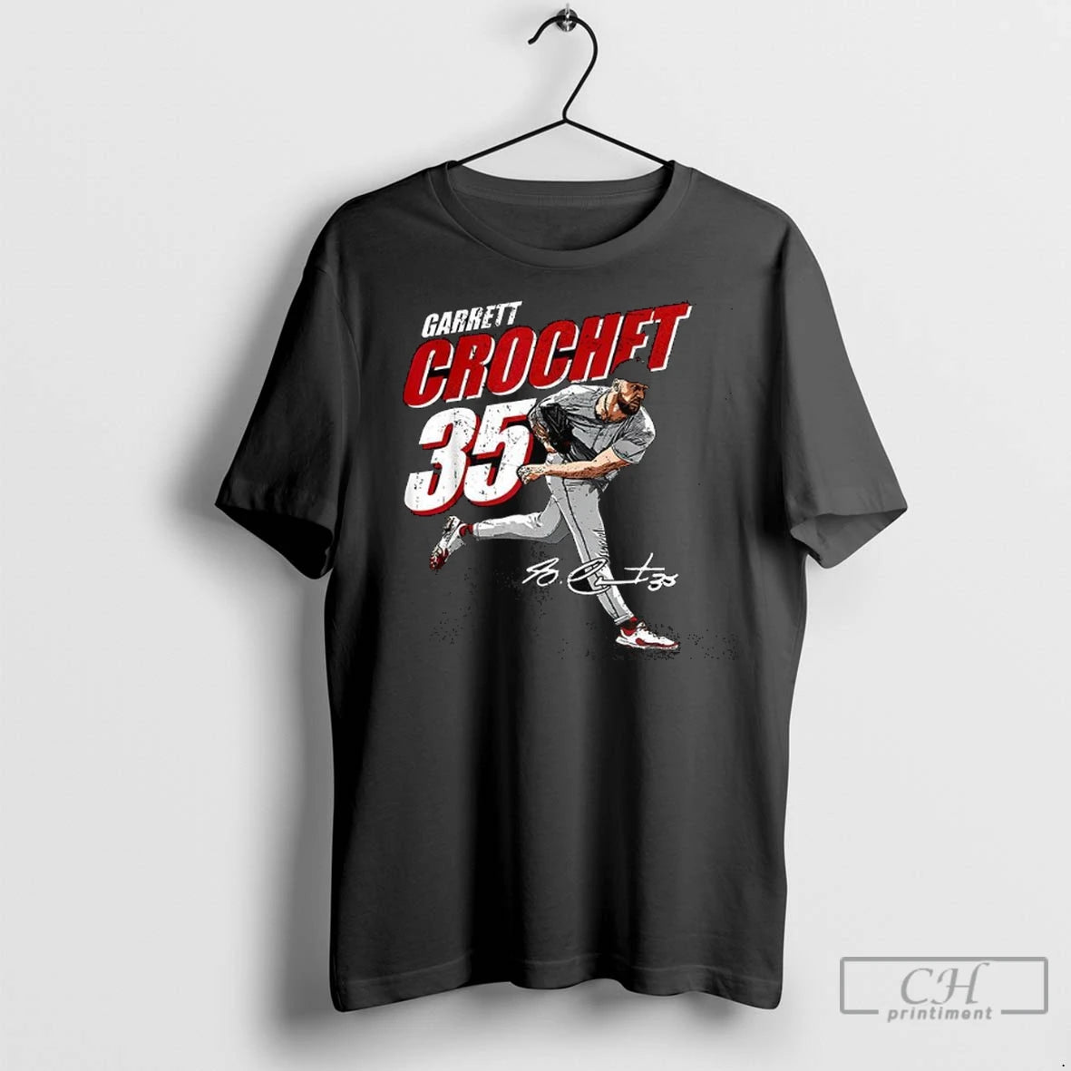Garrett Crochet 35 Player Baseball Signature T Shirts