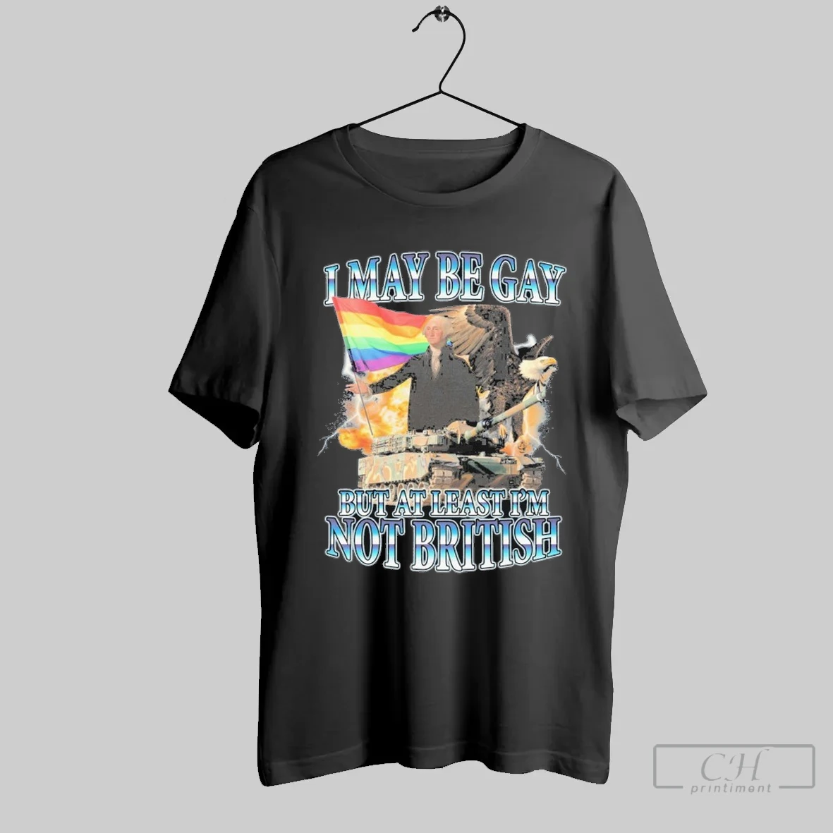 George Washington I May Be Gay But At Least I Am Not British Pride Flag