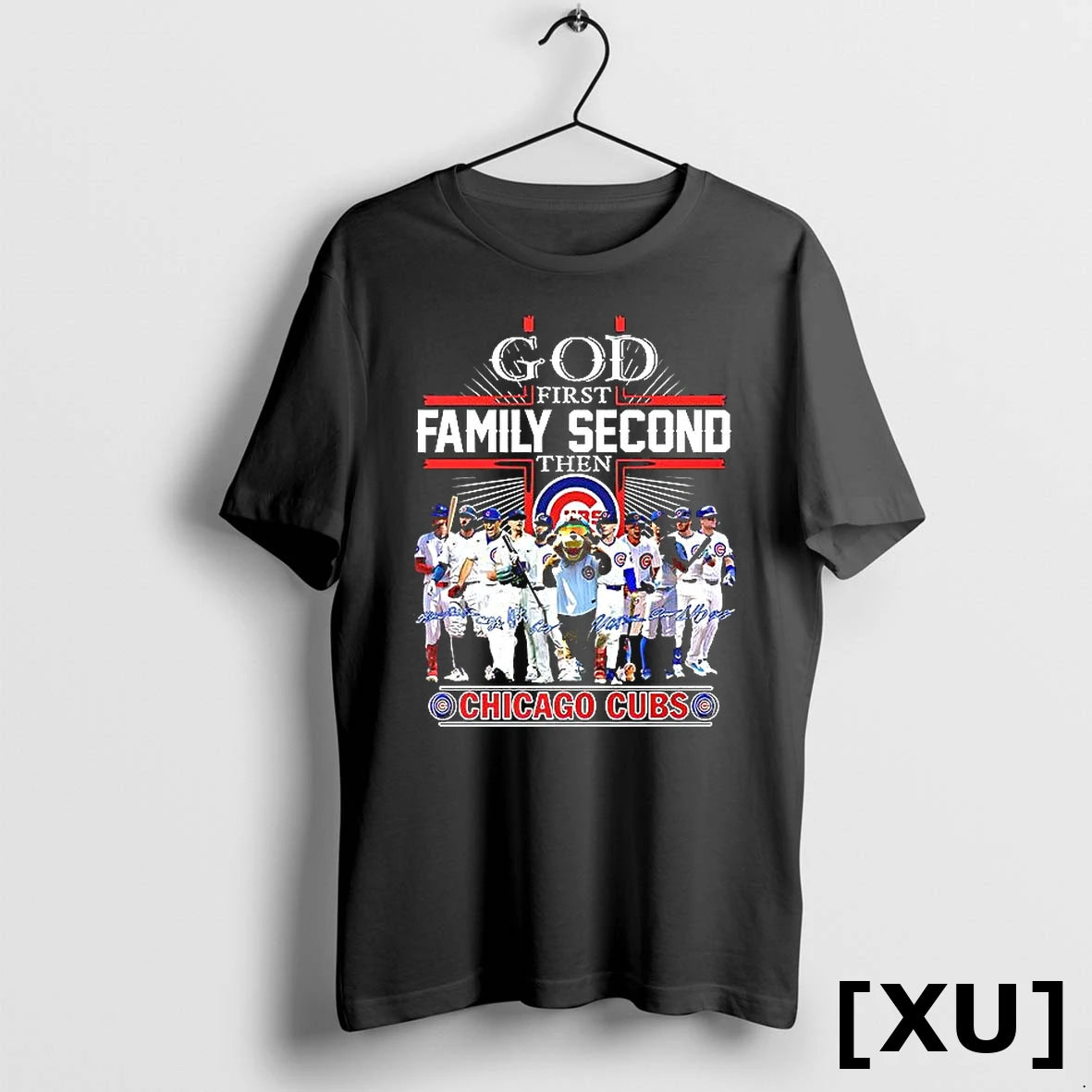 God First Family Second Then Chicago Cubs Signature Tshirts Sweater