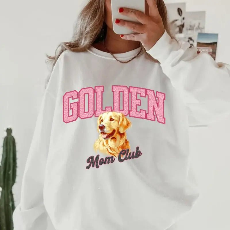 Golden Mom Club ~ Relaxed Fit Printed USA Womenswear Casual Comfortable