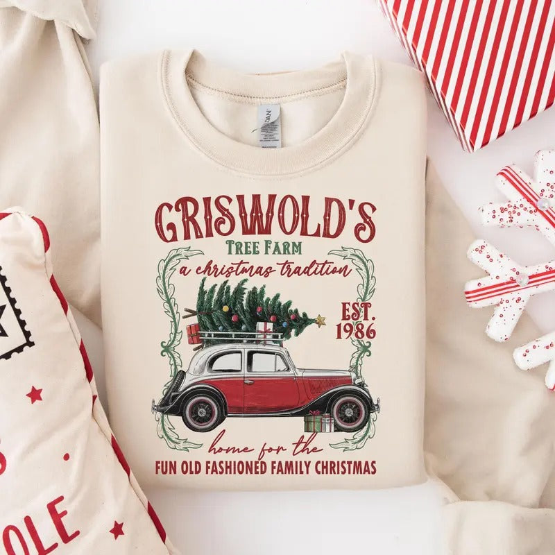 Griswold'S Tree Farm Tree Farm Family Old Fashioned Shirt Retro Griswold