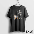 Halloween Australian Shepherd And Skeleton Tshirts Sweater