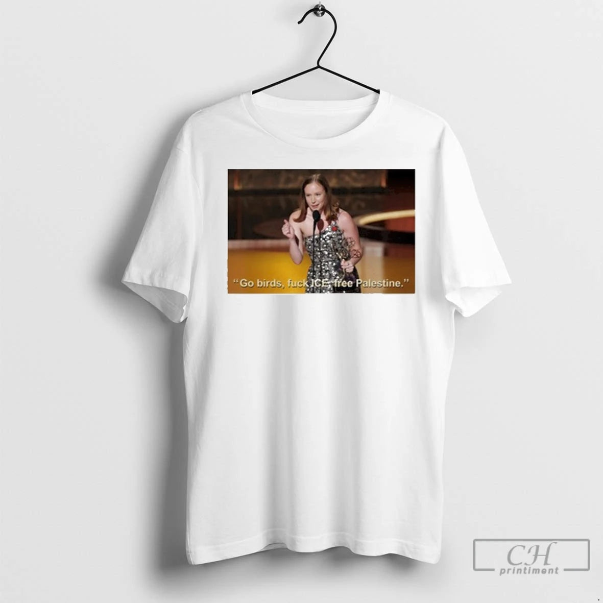 Hannah Einbinder Go Birds Fuck Ice Free Palestine T Shirts