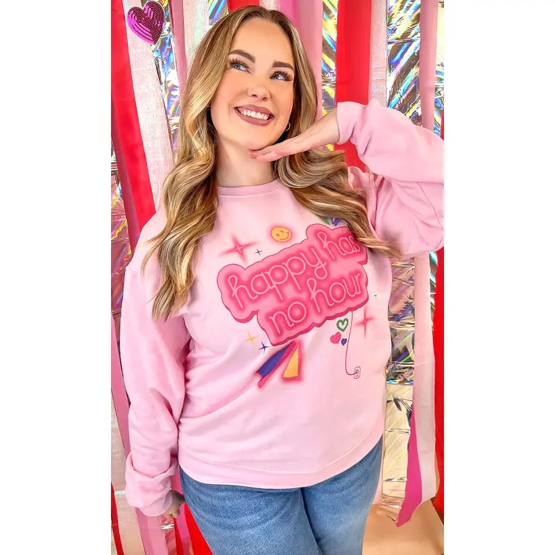Happy Has No Hour Neon Pink #HappyHourSweat #Style #PinkGlow