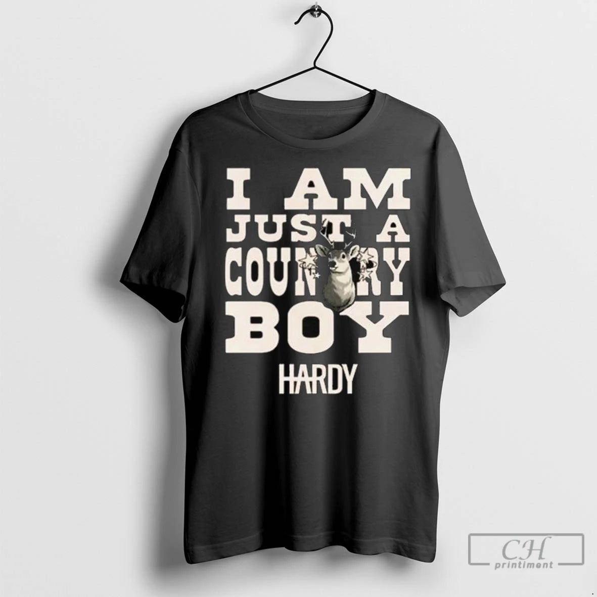 Hardy I Am Just A Country Boy Long Sleve T Shirts