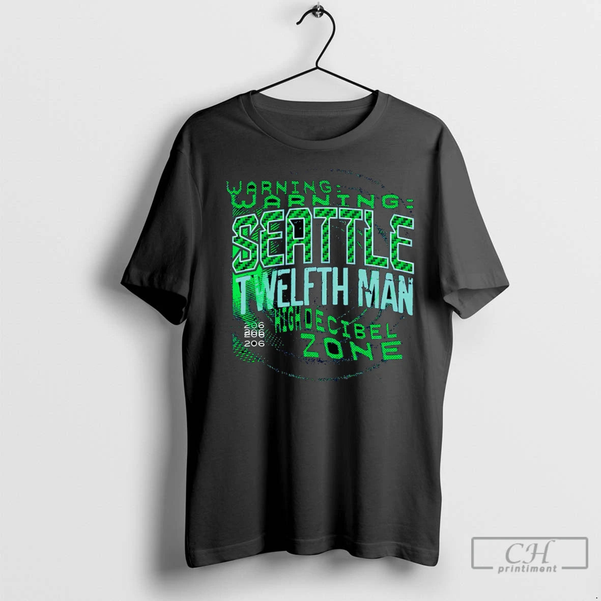 High Decibel Zone Seattle Football Twelfth Man T Shirts