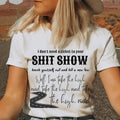 High Road Kooe Wettzel Shirt Shiit Show Shirt Country Concert Music Shirt Fan Short Sleeve